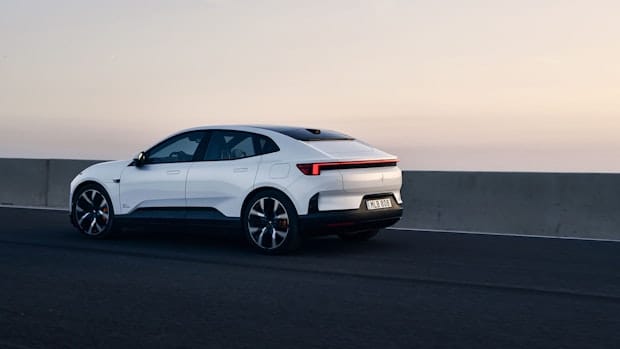 Polestar 4 side and rear view