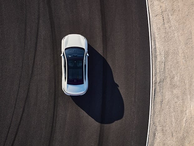 Polestar 4 birds eye view