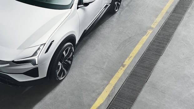 Polestar 3 on a concreat pavement