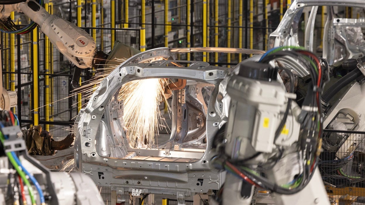 Polestar 3 being manufactured in Ridgeville, South Carolina factory .