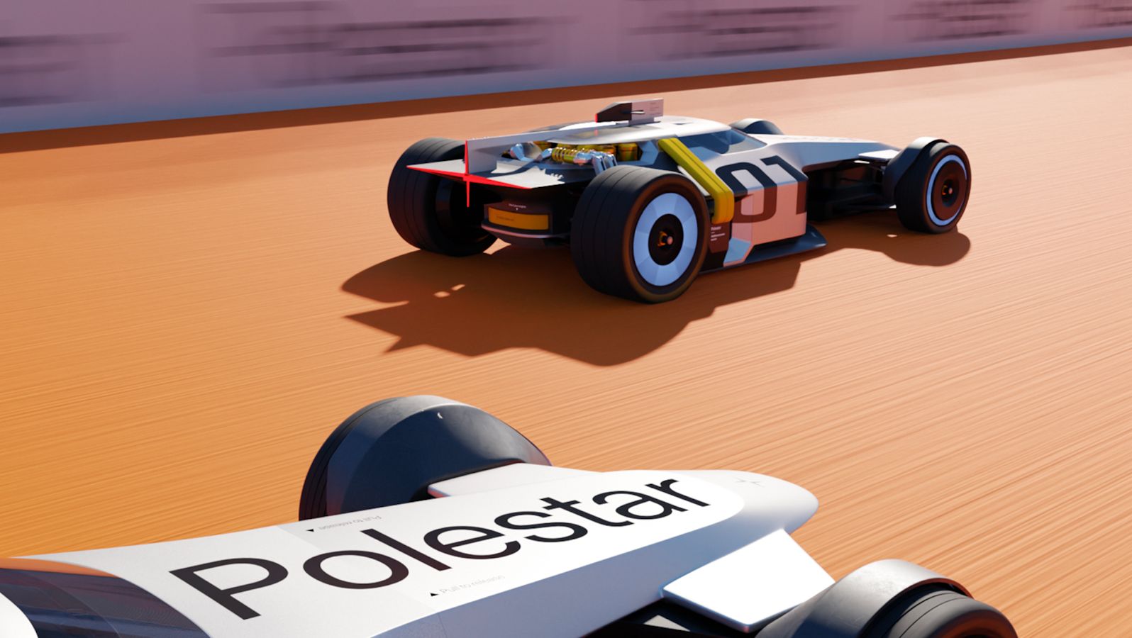 Design contest Polestar Modular Racer on race track