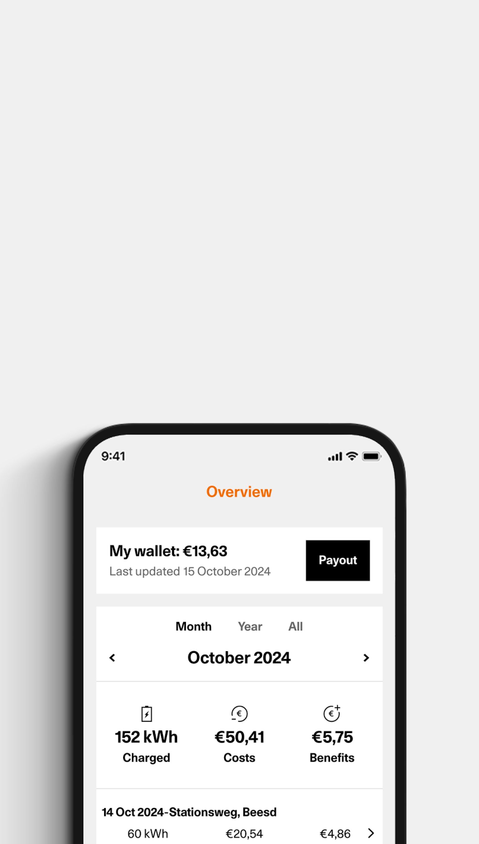 Screenshots van slim laden sectie van de Polestar app